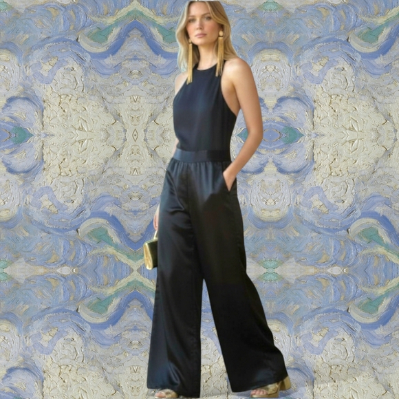 Victoria's Secret Jumpsuit Elegant Black Jumpsuit Size L EUC - Picture 6 of 6